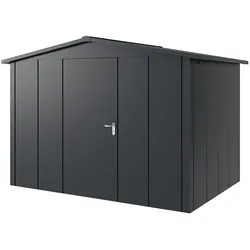 Hörmann Metall-Gerätehaus "Juno" mit Satteldach, JSD12 - Design, 310 x 214 cm (B x T),anthrazit,
