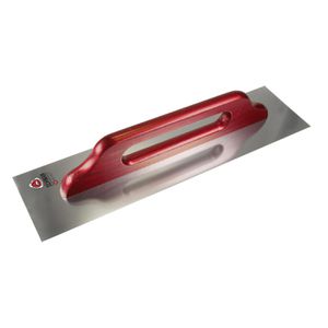 Schwan Glättkelle 409050, Schweizer Kelle mit Holz-Griff, Edelstahlblatt, 500 x 130mm