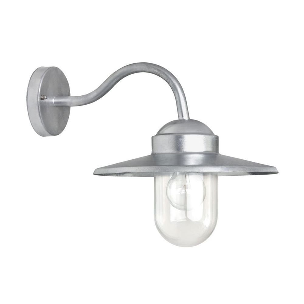 KS Verlichting Dolce Retro Wandlamp - Gegalvaniseerd Zilver/Grijs