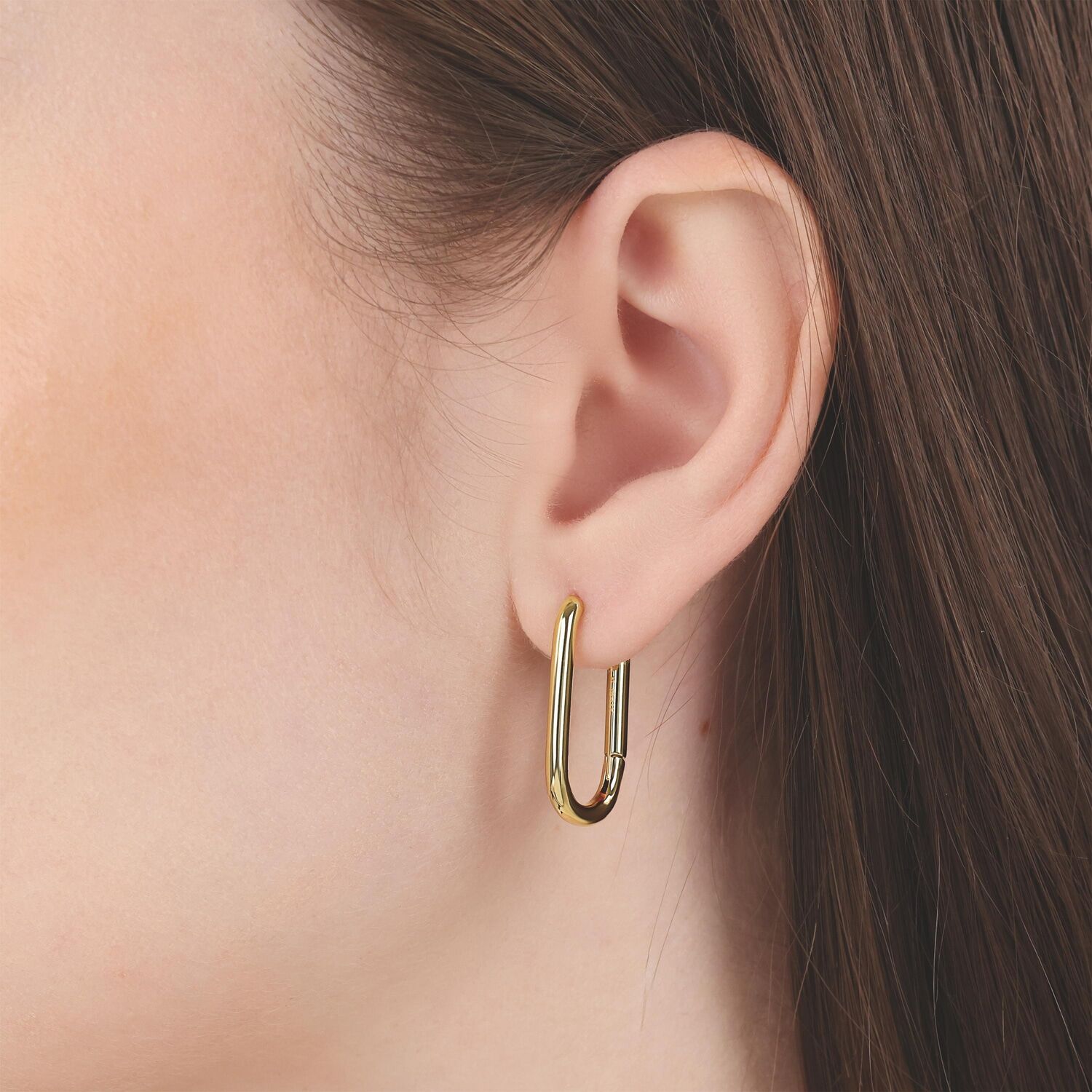 Paar Creolen TOM TAILOR "Schmuck Geschenk Edelstahl", gold (gelbgoldfarben), Ohrringe, Damen, Edelstahl