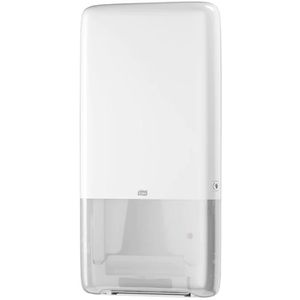 Tork Handtuchspender PeakServe, 552500, H5, für 2100 Falthandtücher, Kunststoff, weiß