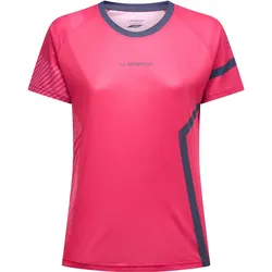 La Sportiva, Damen, Sportshirt, Flow T-Shirt W - leichtes Trailrunning-Shirt für Damen (L), Pink