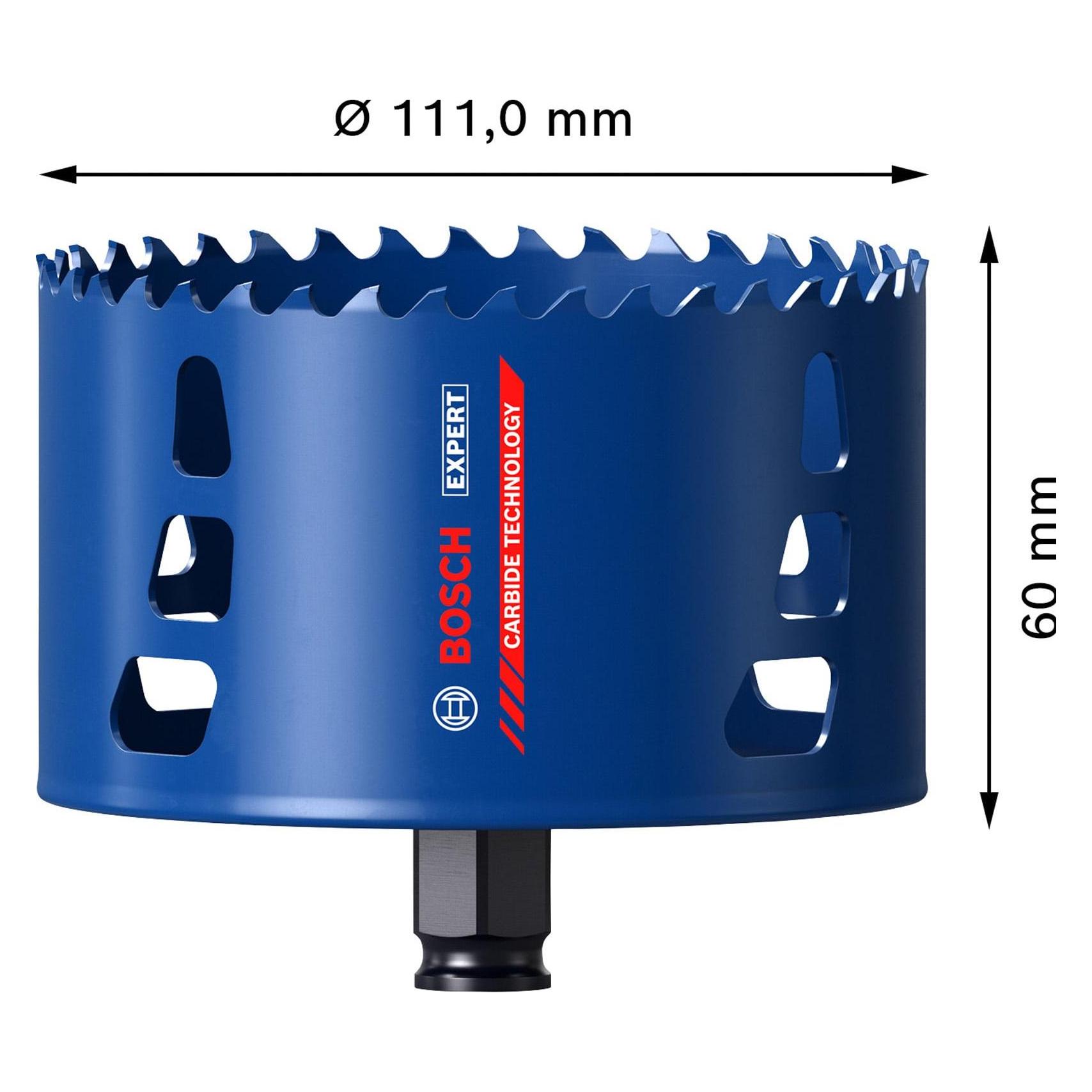 Bosch Professional Zubehör EXPERT Tough Material Lochsäge, 111 x 60 mm (111 mm) (2608900441)