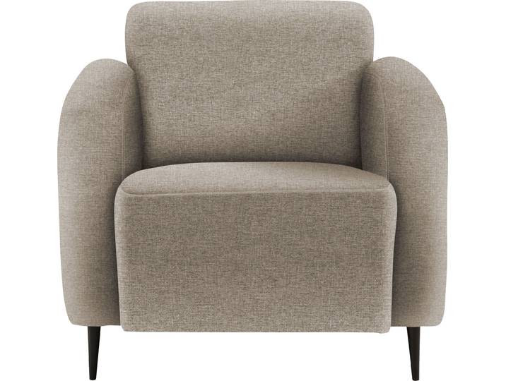 Cocktailsessel, Luxus-Microfaser, Grau (Taupe), 85×76×90 cm, Gepolstert, Modern, Inosign