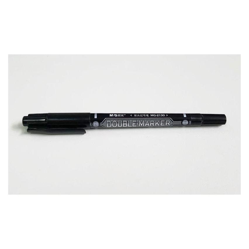 M & G Doppelseitiger schwarzer Marker Double (12 Stück) (12x) (315040)