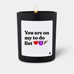 Chatty Candles, Duftkerzen, Duftkerze Woody You are on my to do list