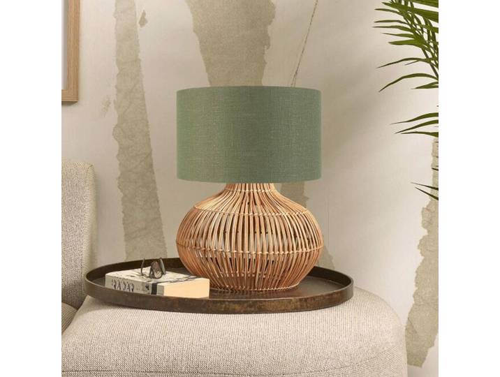 Good & Mojo Tischlampe Kalahari, Holz hell, für Wohn- / Esszimmer, Holz, Tischlampe