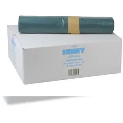 Plock GmbH Müllbeutel Funny - 500 Abfallbeutel - blau - ca. 140 L - Müllsäcke