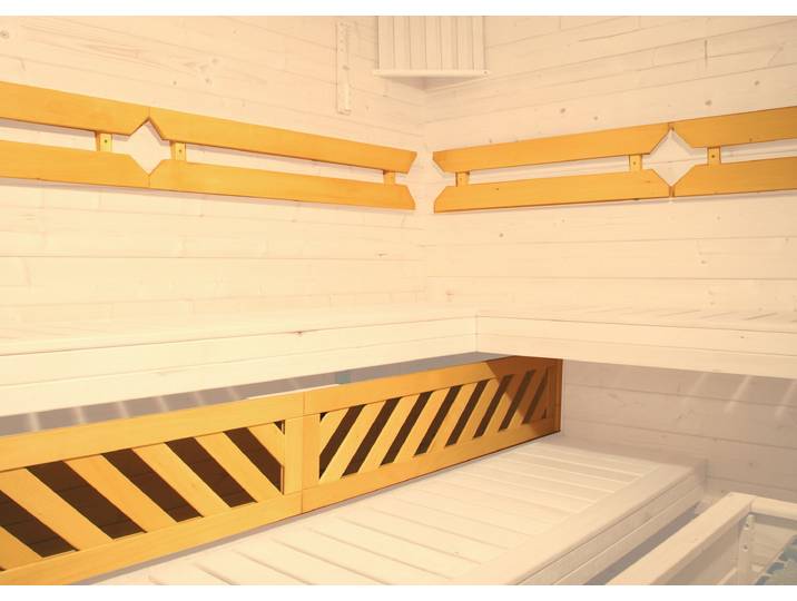 Sauna-Rückenlehne WEKA Komfortpaket 3 , beige (natur), Massivholz, Rückenlehnen, Sauna-Rückenlehne, 3-tlg.