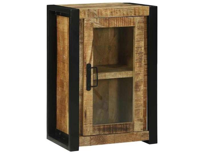 Cabinet de Salle de Bain Marron Bois de manguier massif-Mothinessto8971