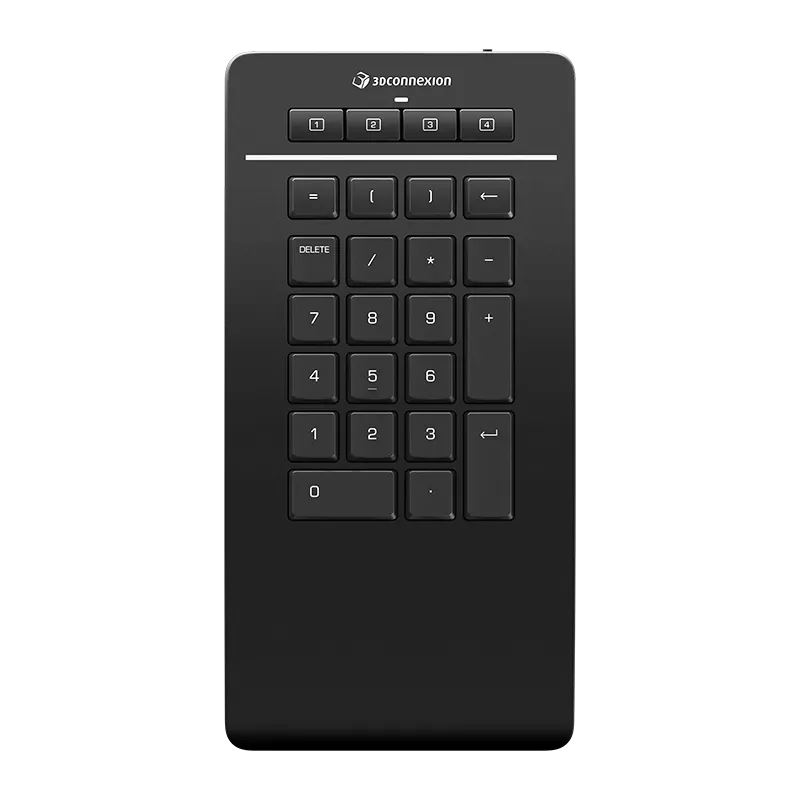 3Dconnexion Numpad Pro USB und Bluetooth Deutsch schwarz (kabellos)