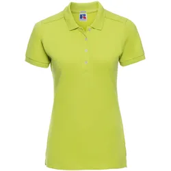 Russell Ladies Stretch Polo-Shirt Damen langer, schmaler Schnitt R-566F-0, lime, 2XL