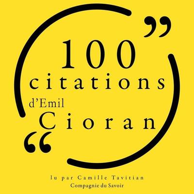 100 citations d'Emil Cioran - Emil Cioran, Audio, 9782821154346