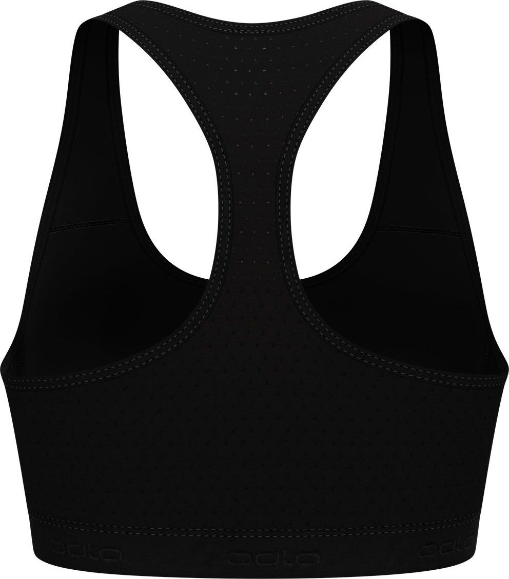 Odlo Women's Ascent Performance Wool Medium Support Sports Bra Black S