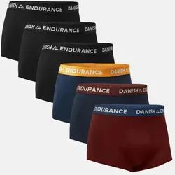 CLASSIC KURZE TRUNKS - 6-Pack - Schwarz | Marineblau | Blau Orange | Blau Bordeaux | Bordeaux Marine - 3XL