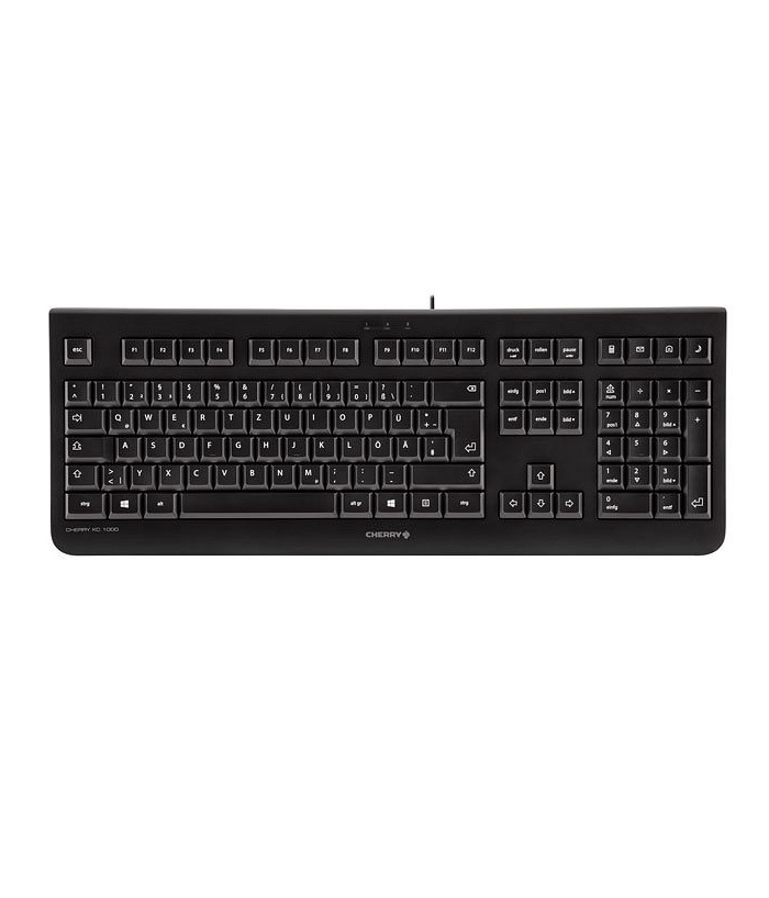 Cherry KC 1000 Tastatur UK-Layout schwarz kabelgebunden (JK-0800GB-2)
