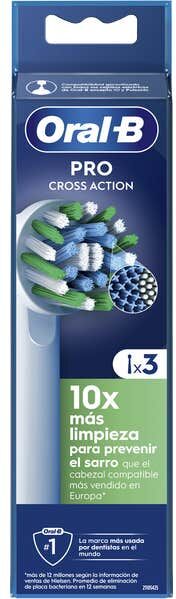 Oral-B CrossAction recambios 3 uds