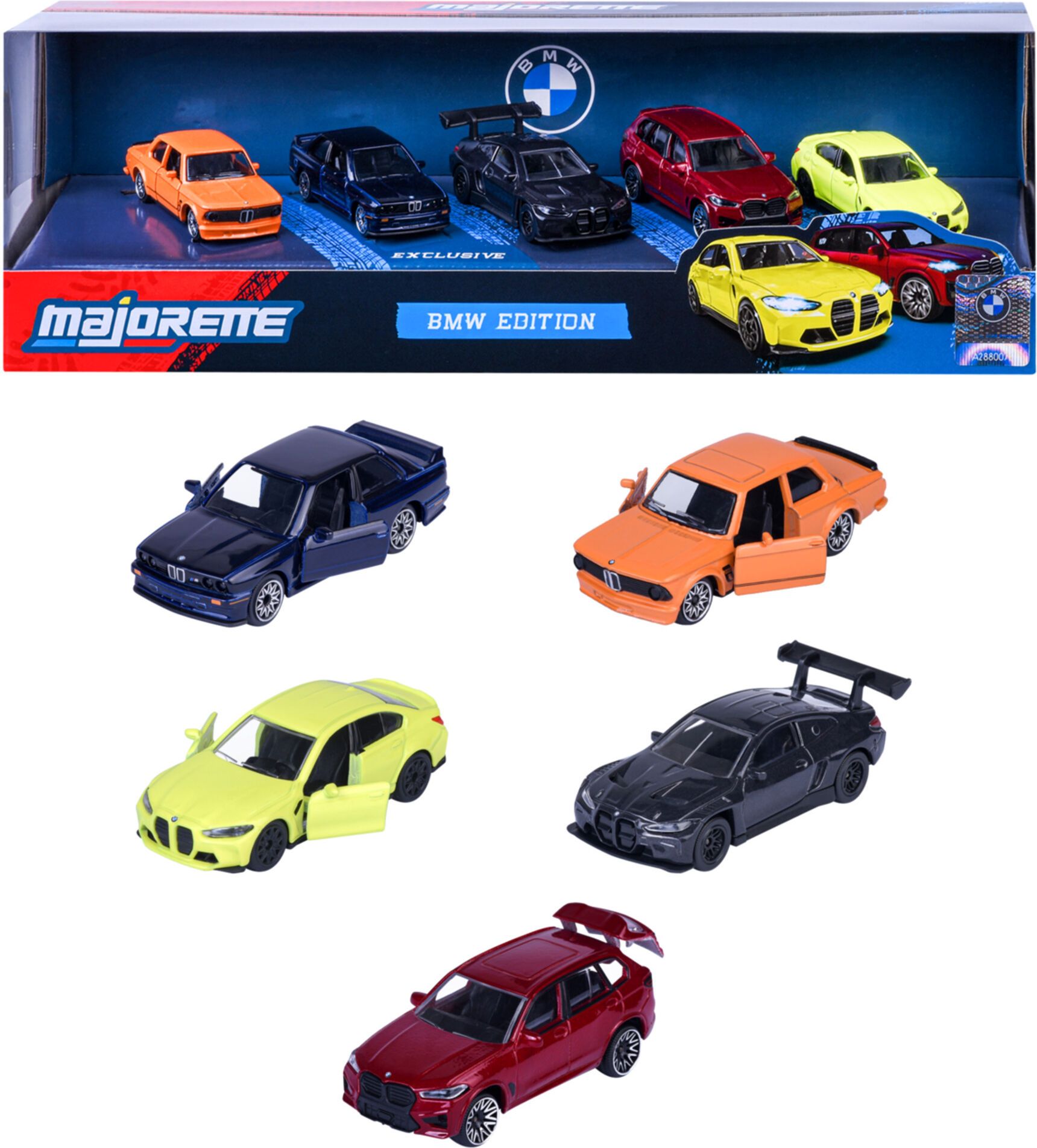 MAJORETTE BMW Geschenkset, 5-teilig