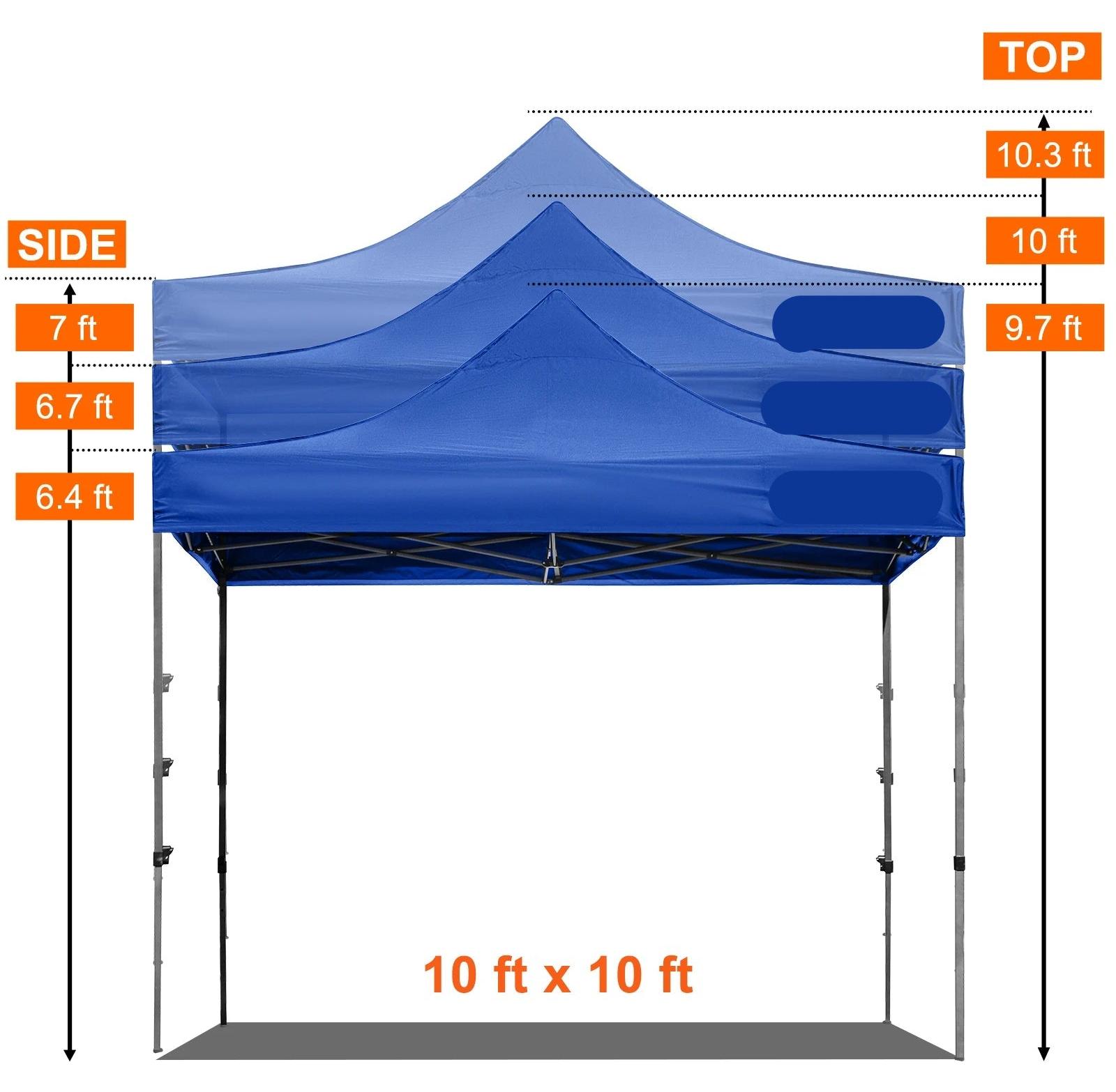 Markisenzeltdach - Zelt - Pop-up-Zelt - Partyzelt - Pavillon - 3x3 Meter - Partyzelte - Wasserdicht & UV-Schutz