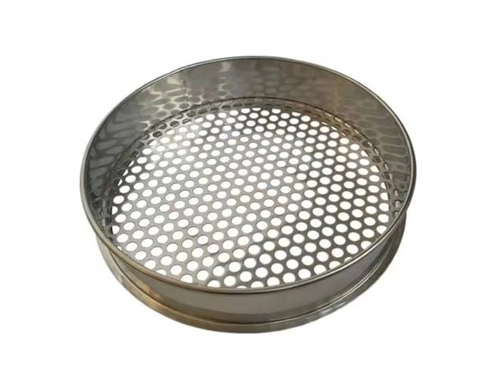 1 Stück Premium 35 cm rundes Sieb aus 304 Edelstahl – vielseitiges Lebensmittelsieb for Backen, Kochen und Gartenarbeiten(24mm)