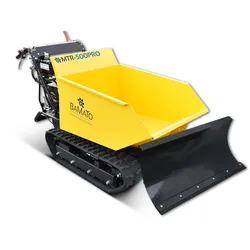 BAMATO Mini Raupendumper MTR-500PRO mit Kipphydraulik und Schneeschild