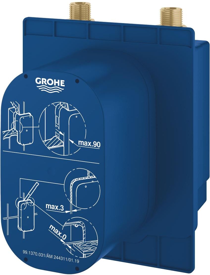 Spülkasten GROHE "Eurosmart CE UP-Einbaukasten", blau (bleu tourterelle), Spülkästen, Spülkasten bleu tourterelle Einheitsgröße