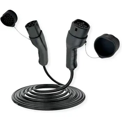 Roline, Elektroauto Ladekabel, E-Auto Ladekabel Typ2, 1-phasig (Typ 2, 7.40 kW, 32 A, 7.50 m)