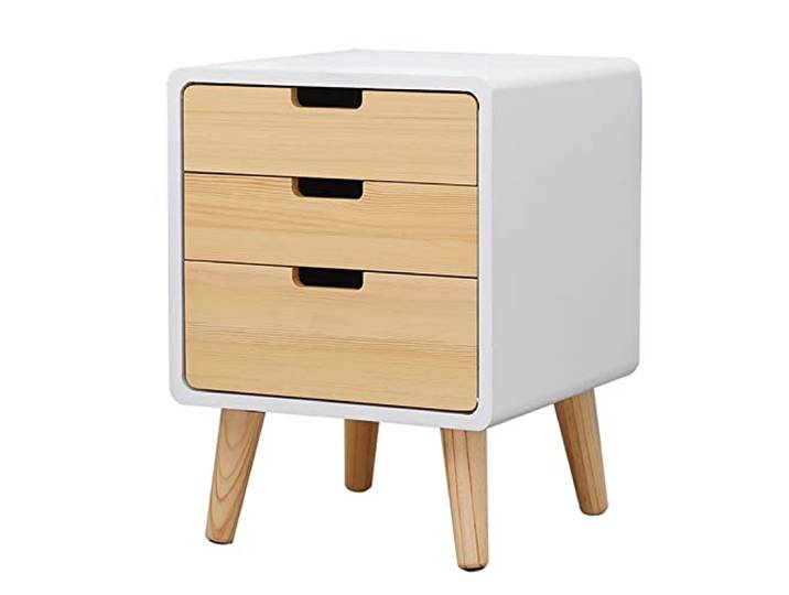 YCCHAH Bett mit Stauraum Indoor Creative Square 3 Schubladen Aufbewahrung Nachttisch Dekoration Couchtisch Schlafzimmer Aufbewahrungsschubladen Regal Desktop