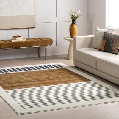 Nuloom Keeva Modern Striped Fringe Area Rug