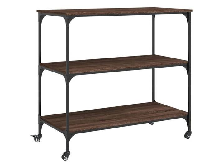 NOUVEAU Desserte cuisine - Chariot de cuisine - chêne marron - 102x50x95cm - Bois d'ingénierie 97709