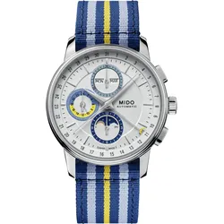 Mido Baroncelli Moonphase Chronograph M027.625.17.031.00 - blau/weiß,blau/hellblau,gelb - 42mm