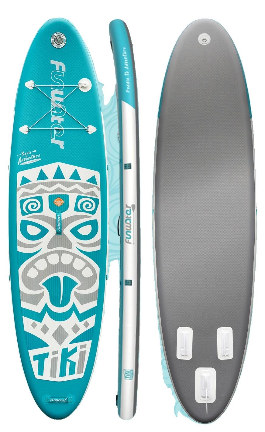 Aufblasbares Paddle Board, rutschfestes Design, hohe Tragfähigkeit, SUPFW04A(320*84*15CM)