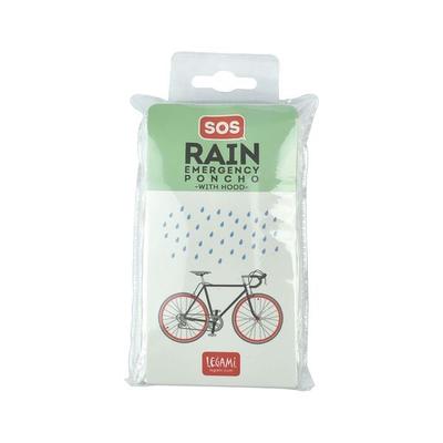 Legami Wasserdichter Einweg-Poncho - SOS Rain