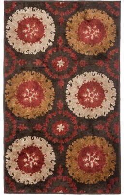 SAFAVIEH Kashmir Kiya Circles Silky Polyester Rug