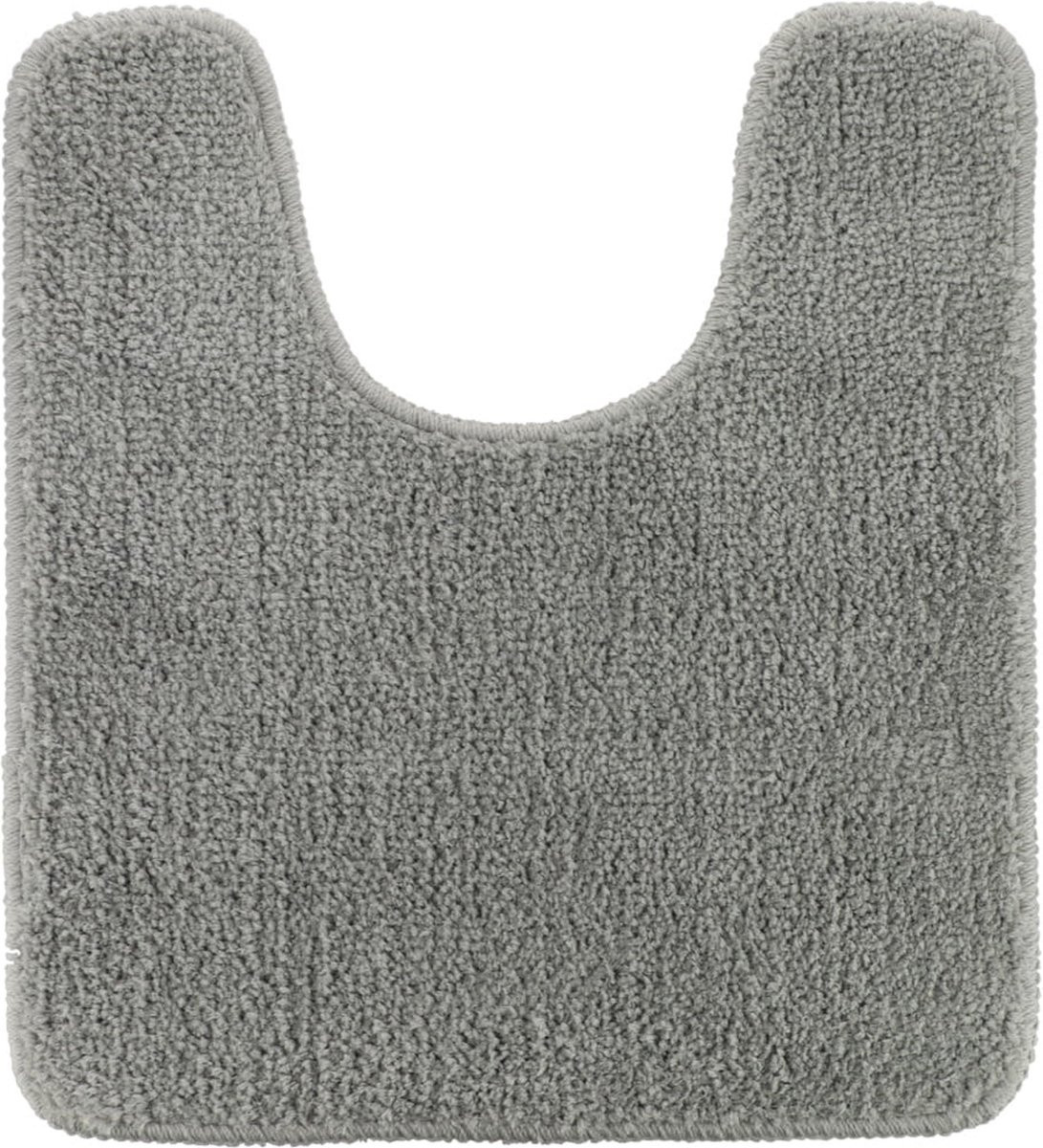 Tendance Aquarius Toiletmat - Lichtgrijs - Microvezel - Anti-slip - 45 x 50 cm