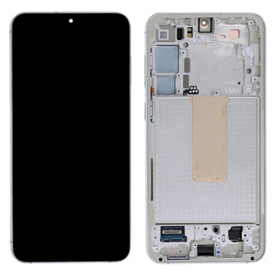 Samsung LCD + Touch + Frame für S911B Galaxy S23 - beige (Display, Samsung Galaxy S23) (GH82-30481B)