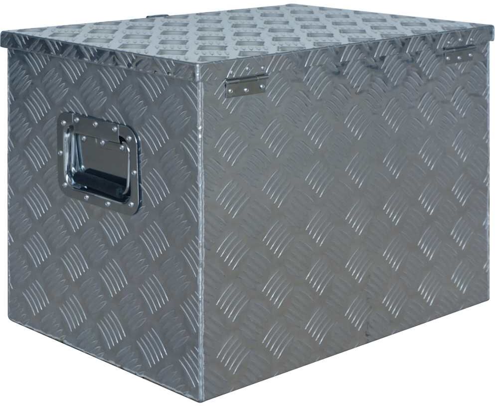 vidaXL Boîte en aluminium 610x430x455 mm Argenté