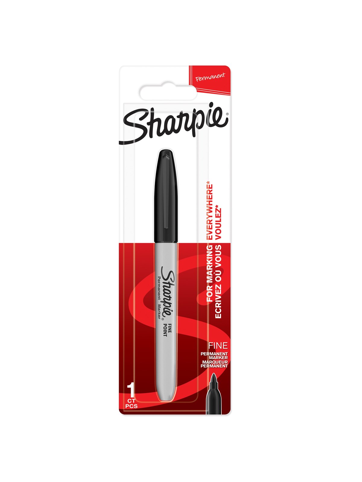 Sharpie Permanent Marker | Marker Stifte mit feiner Spitze | schwarz | 1 Stück