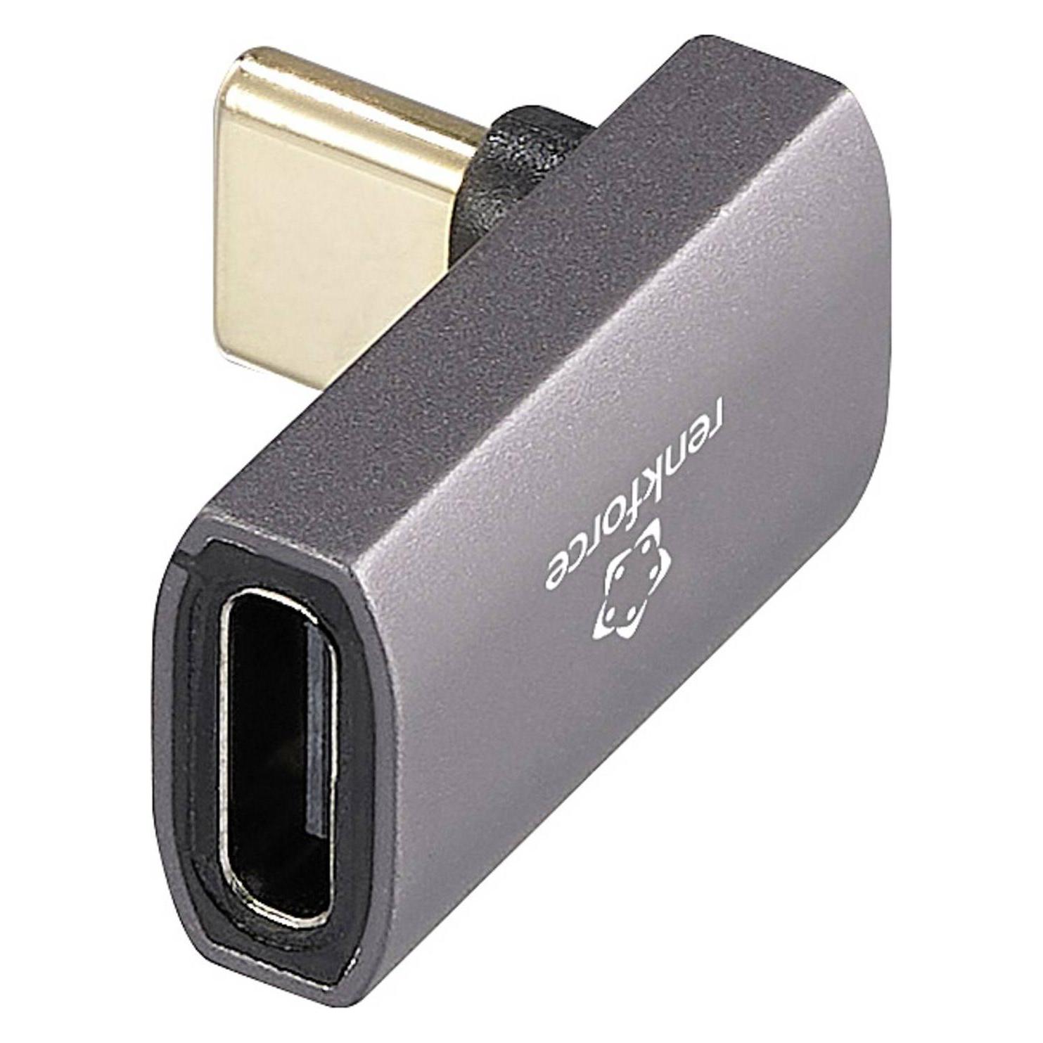 Renkforce USB4, USB-C Adapter (1x USB-C Stecker - 1x USB-C Buchse) RF-377858 (USB-C, USB-C) (RF-3778586)