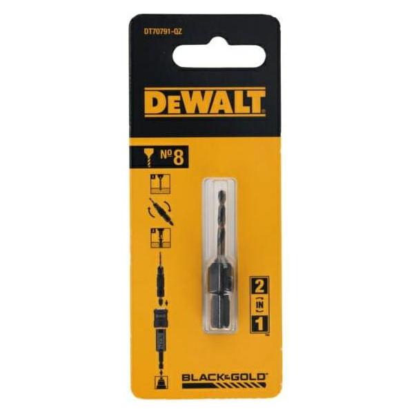 DeWalt Vorbohrer mit Senker Nr. 8 Flip+Drive (8) (DT70791-QZ)