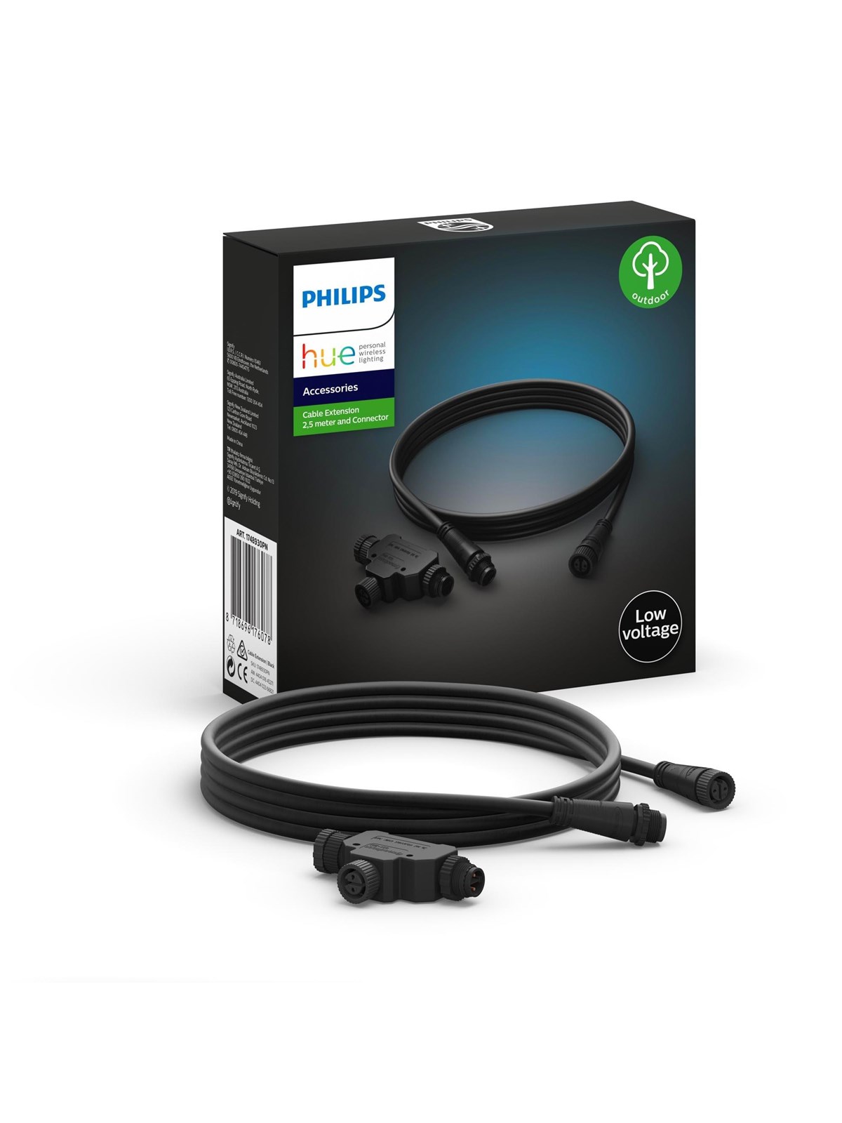 Philips Hue Outdoor LV Cable 2.5 m + T-part