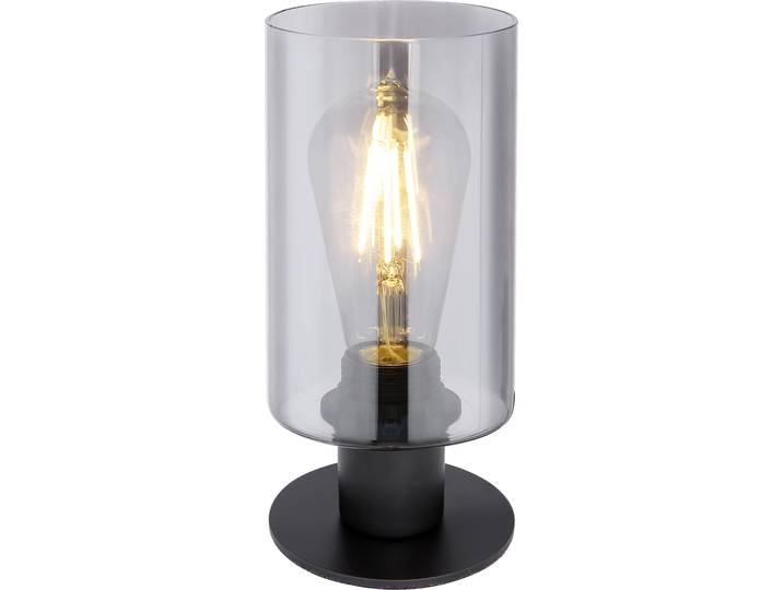 Globo Lighting Tischleuchte Metall schwarz matt, 1x E27