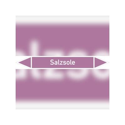 Rohrleitungskennzeichen Salzsole - 100x15 mm Folie selbstklebend