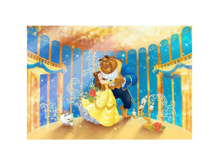 Disney Fototapete Prinzessin Belle, bunt, Papier, Kinder, 368x254 cm, Fsc, Tapeten & Wandverkleidungen, Fototapeten