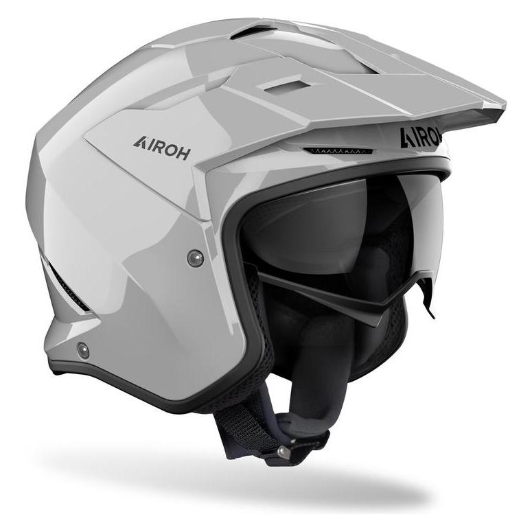 Airoh Kombakt Color Dunkelgrau glänzender Motorradhelm (66944881)