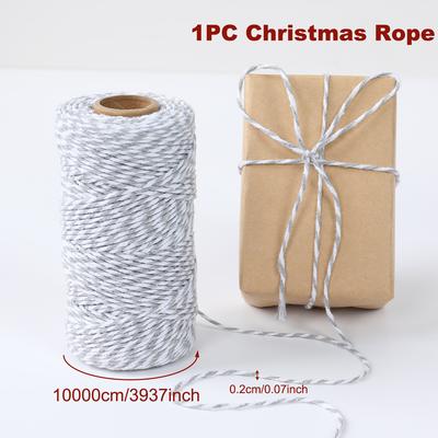 Discount Dollar Deals Christmas Bakers Twine String For Gift Box Packaging, Merry Christmas Decoration For Home, New Year Navidad Natal Noel 4