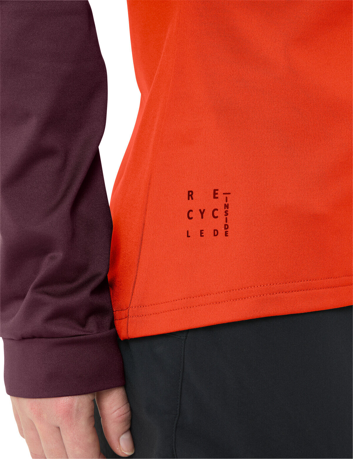 Kapuzensweatshirt VAUDE "WOMEN'S QIMSA HOODY", Damen, Gr. 40, lila (cassis), Obermaterial: 89% Polyester, 11% Elasthan, Sweatshirts Kapuzensweatshirt, für Outdoor-Aktivitäten geeignet, sportlicher Stil, Kapuzensweatshirt cassis 40