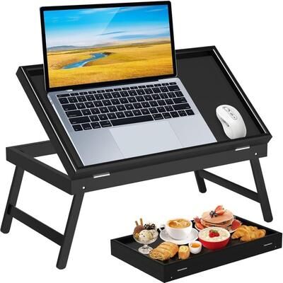 No Bamboo Bed Tray Table