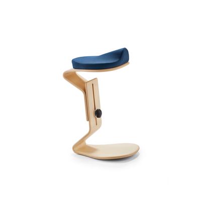 Mayer Sitzmöbel, NEST NATURE Hocker ready mit 3D-/Komfortsitz 1189, Dunkelblau, 1189_96_30326