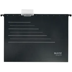 Leitz Hängemappen DIN A4 Schwarz Blauer Engel UZ14b (Recyclingpapier Schreibwaren) 10 Stück